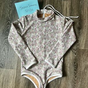 LainSnow Kids Swim Rashguard - Spoon Flower